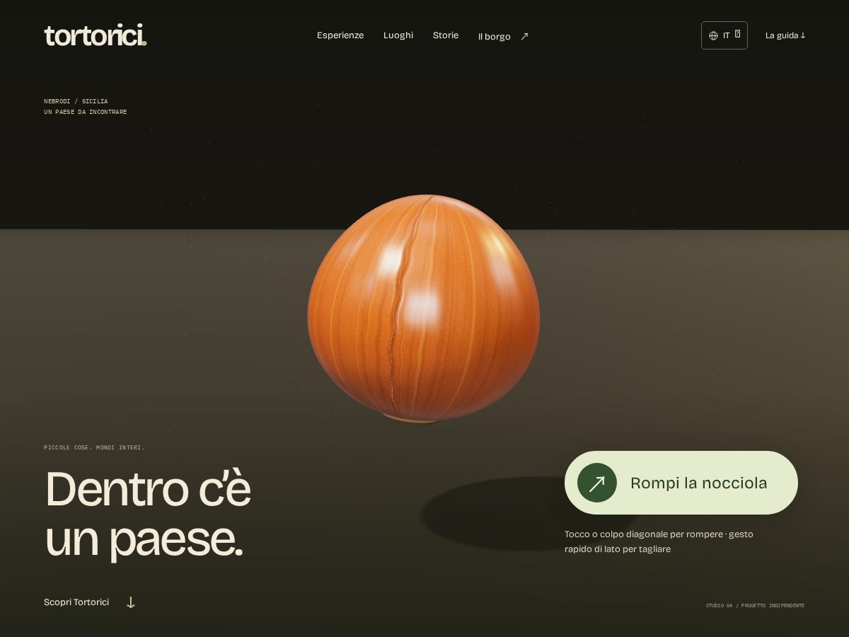 Landing-page snapshot of tortorici.info