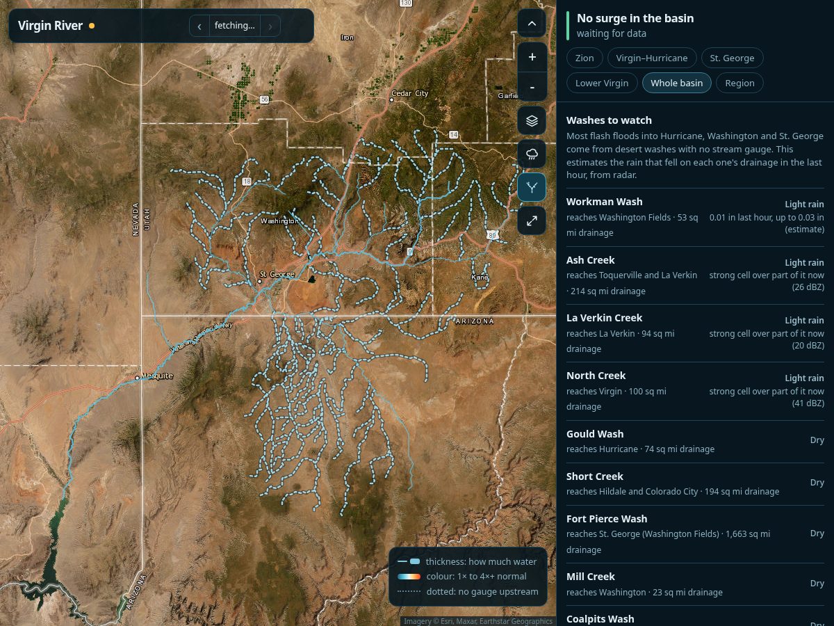 Landing-page snapshot of virginriverflood.com