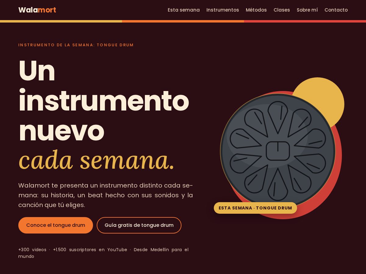Landing-page snapshot of walamort.com