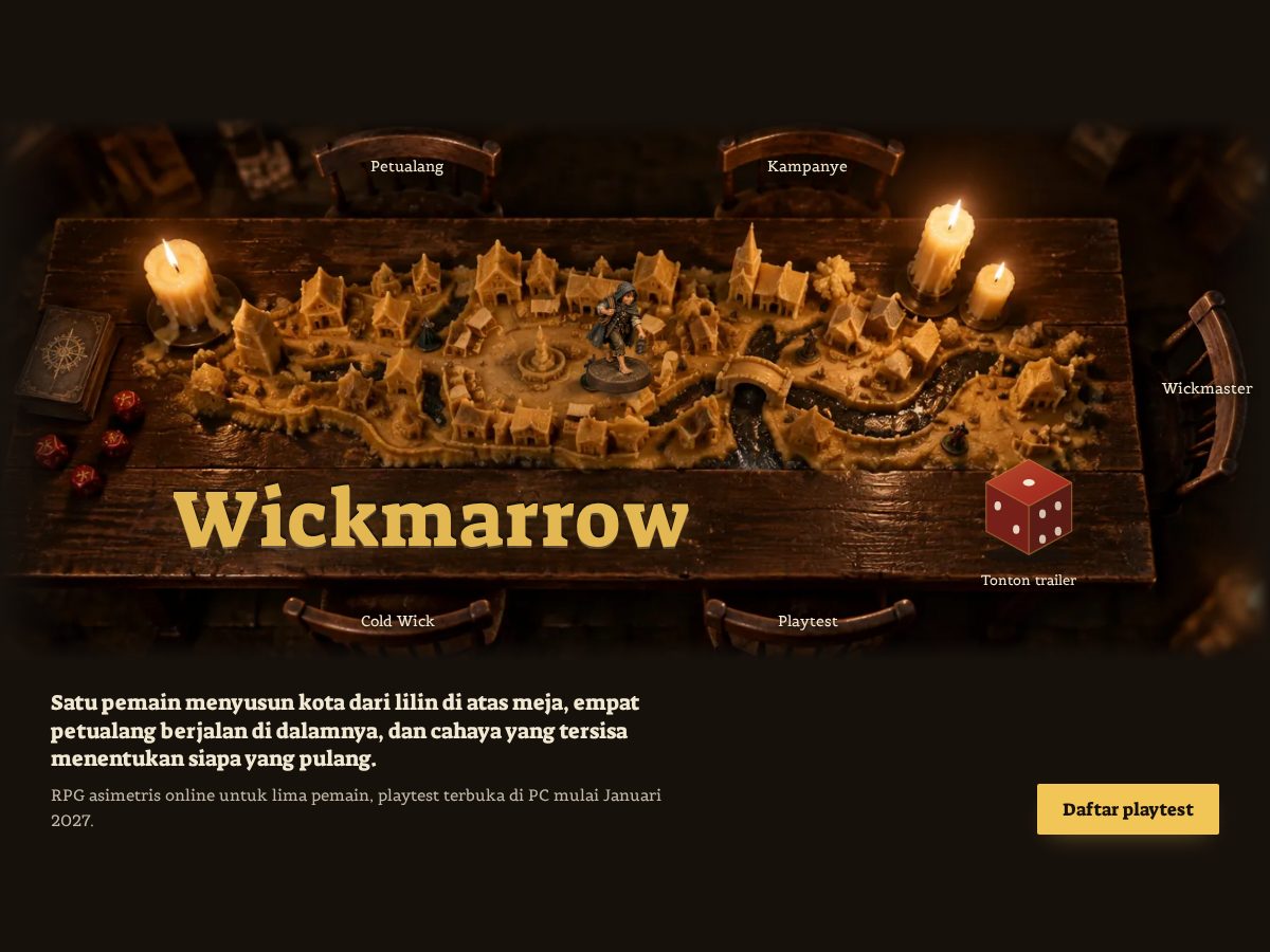 Landing-page snapshot of wickmarrow.com