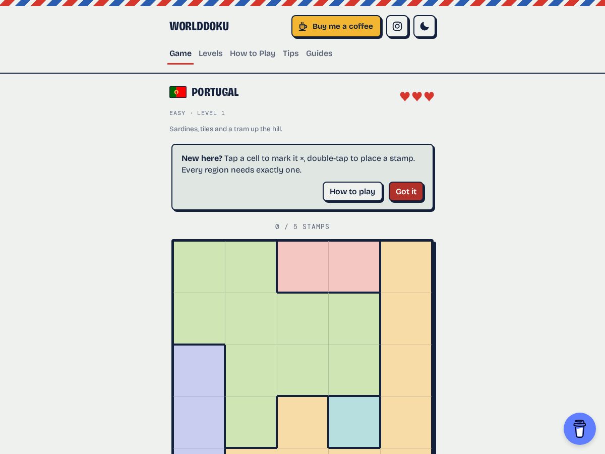 Landing-page snapshot of worlddoku.com