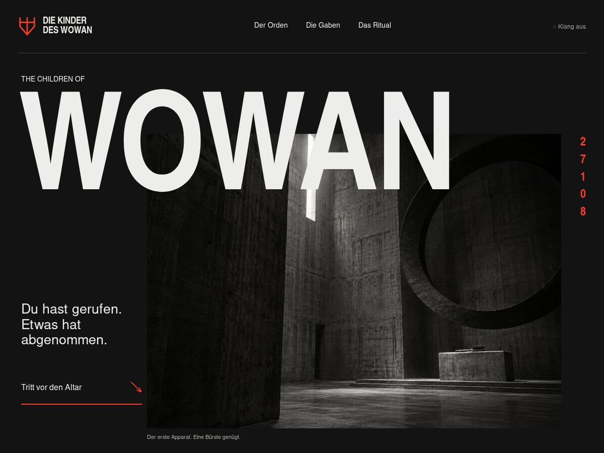 Landing-page snapshot of wowan.org