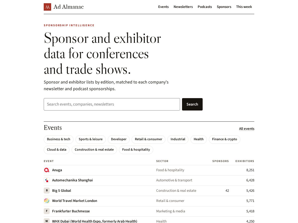 Landing-page snapshot of adalmanac.com