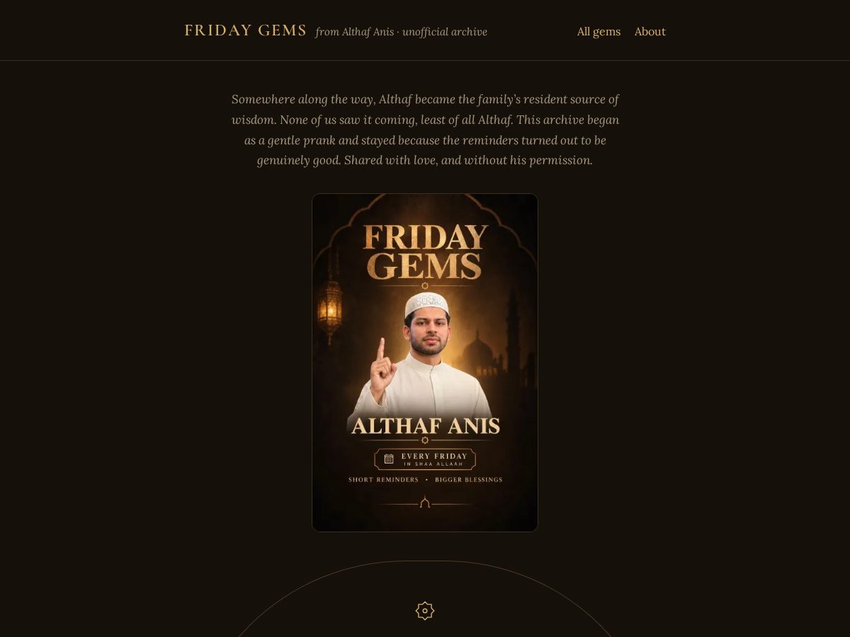 Landing-page snapshot of althafanis.com