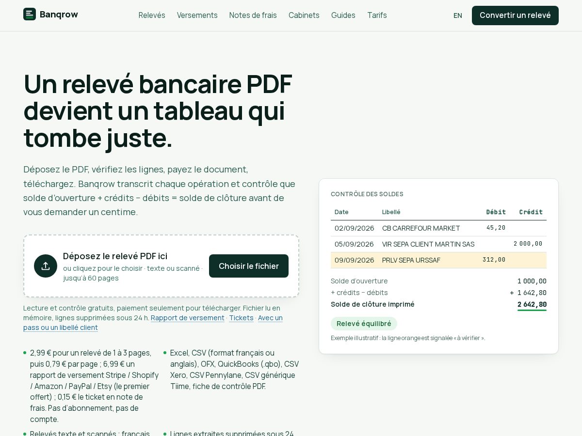 Landing-page snapshot of banqrow.com