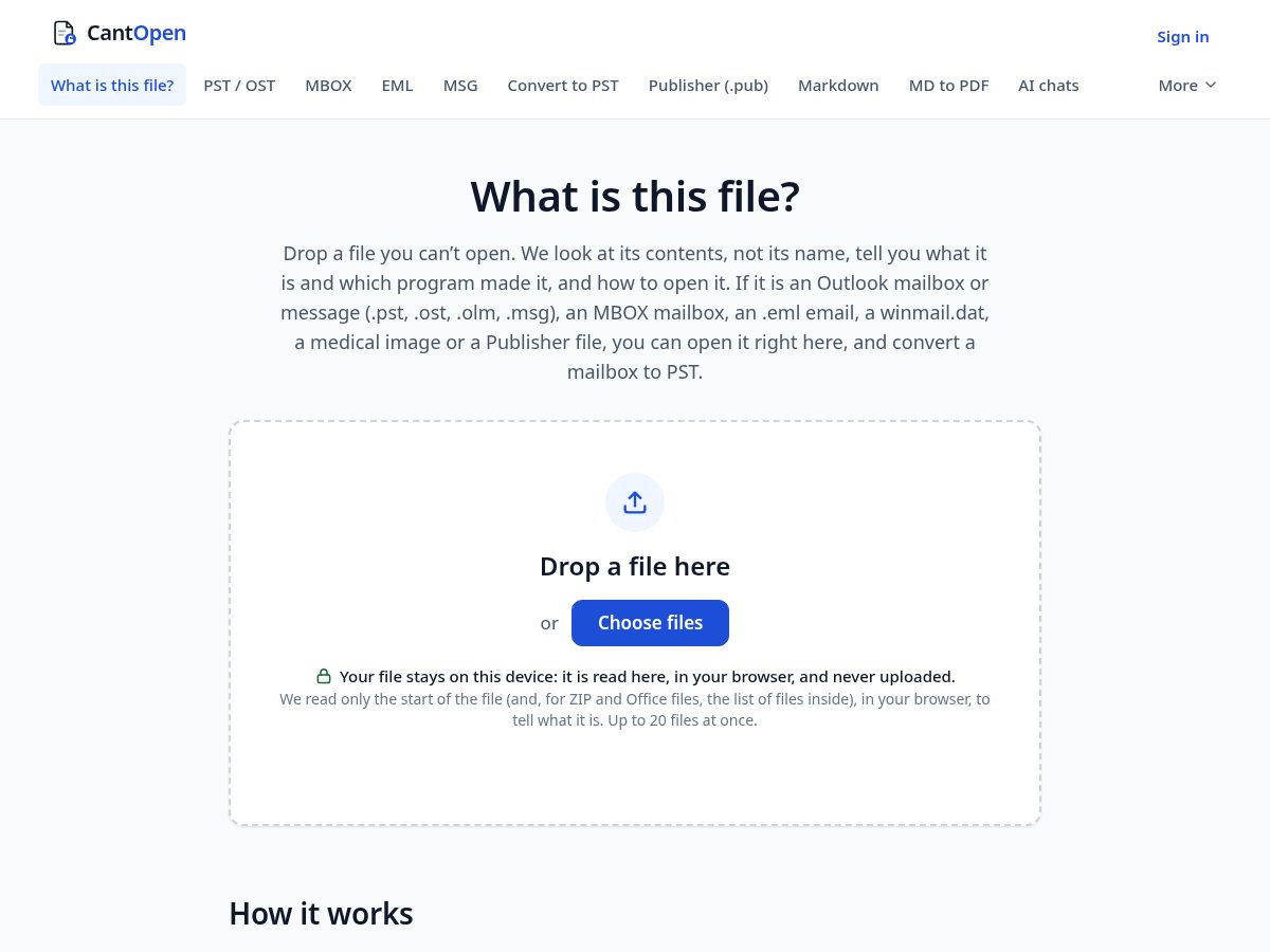 Landing-page snapshot of cantopen.com