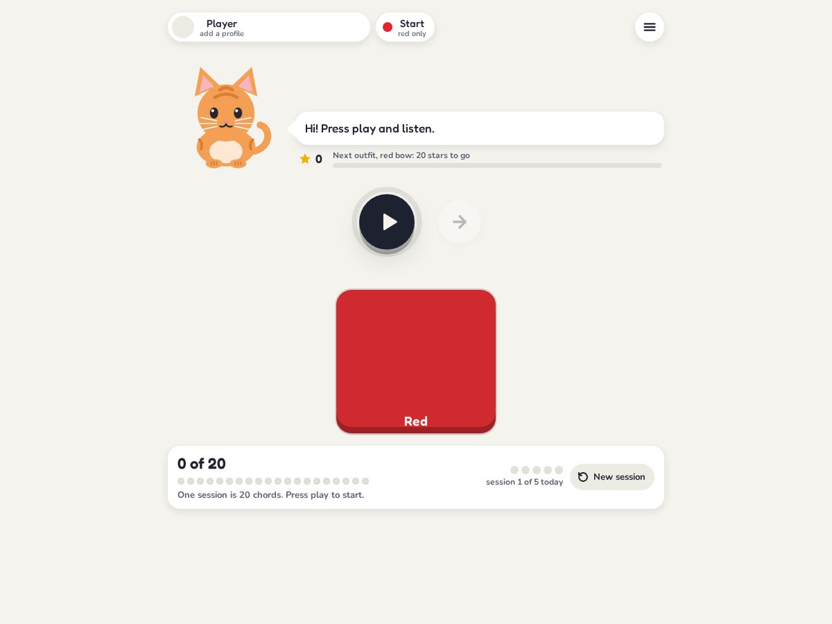 Landing-page snapshot of chordcats.com