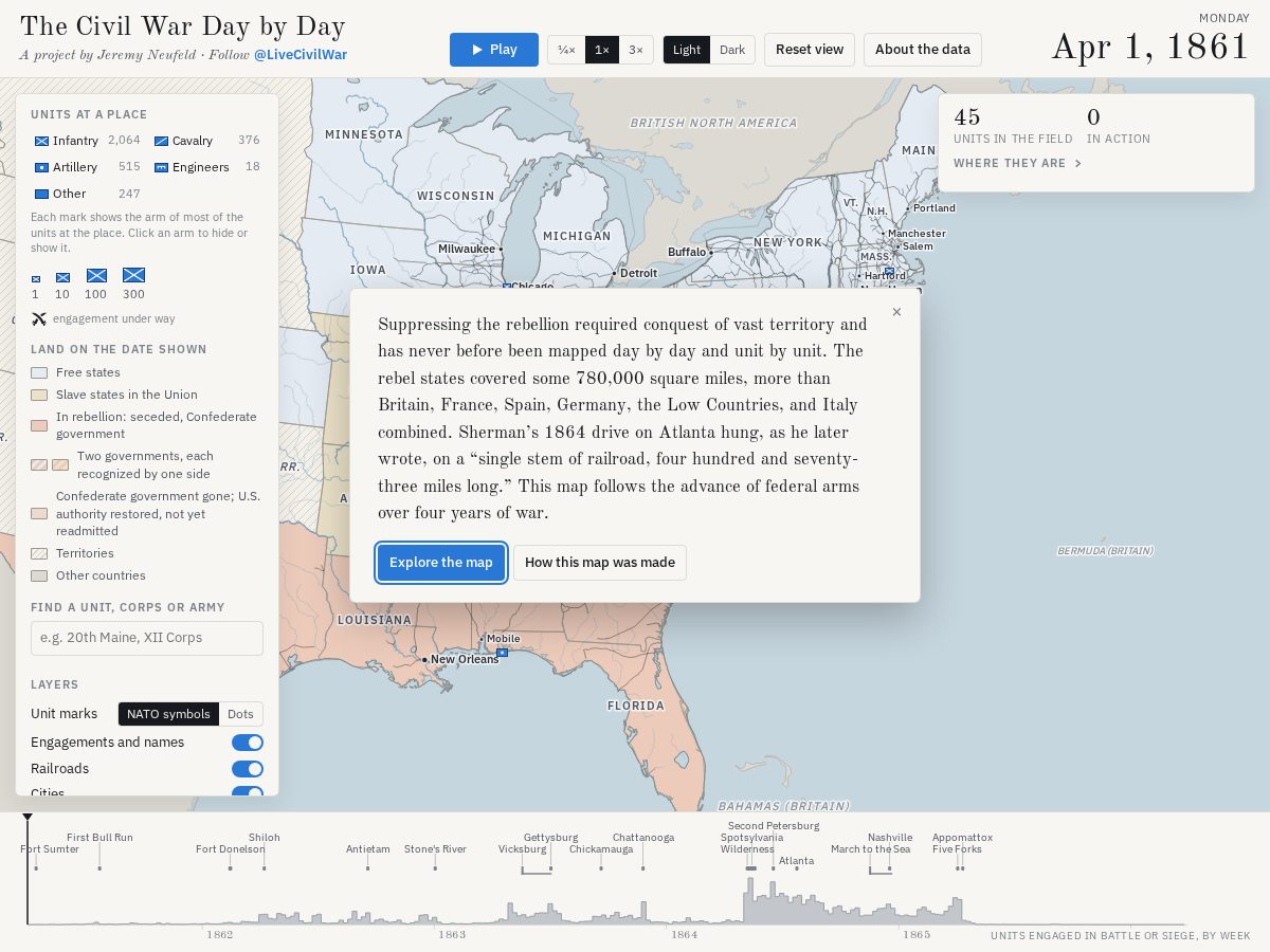 Landing-page snapshot of civilwarmap.com