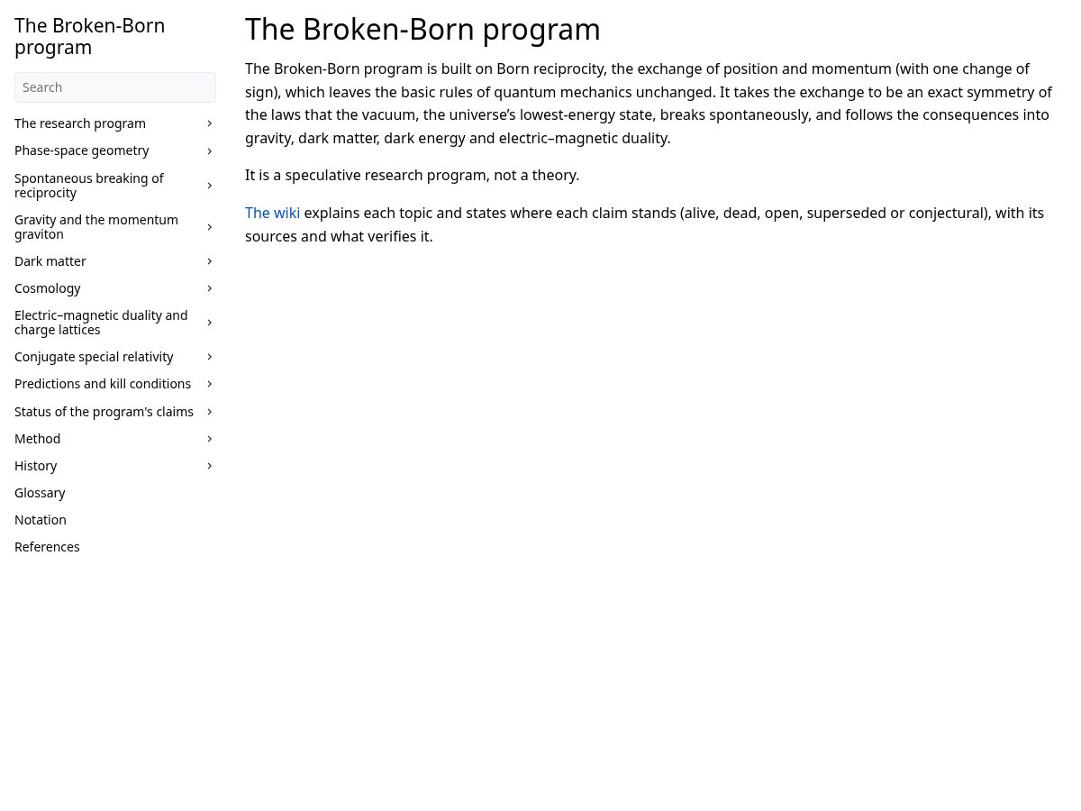 Landing-page snapshot of comatter.science