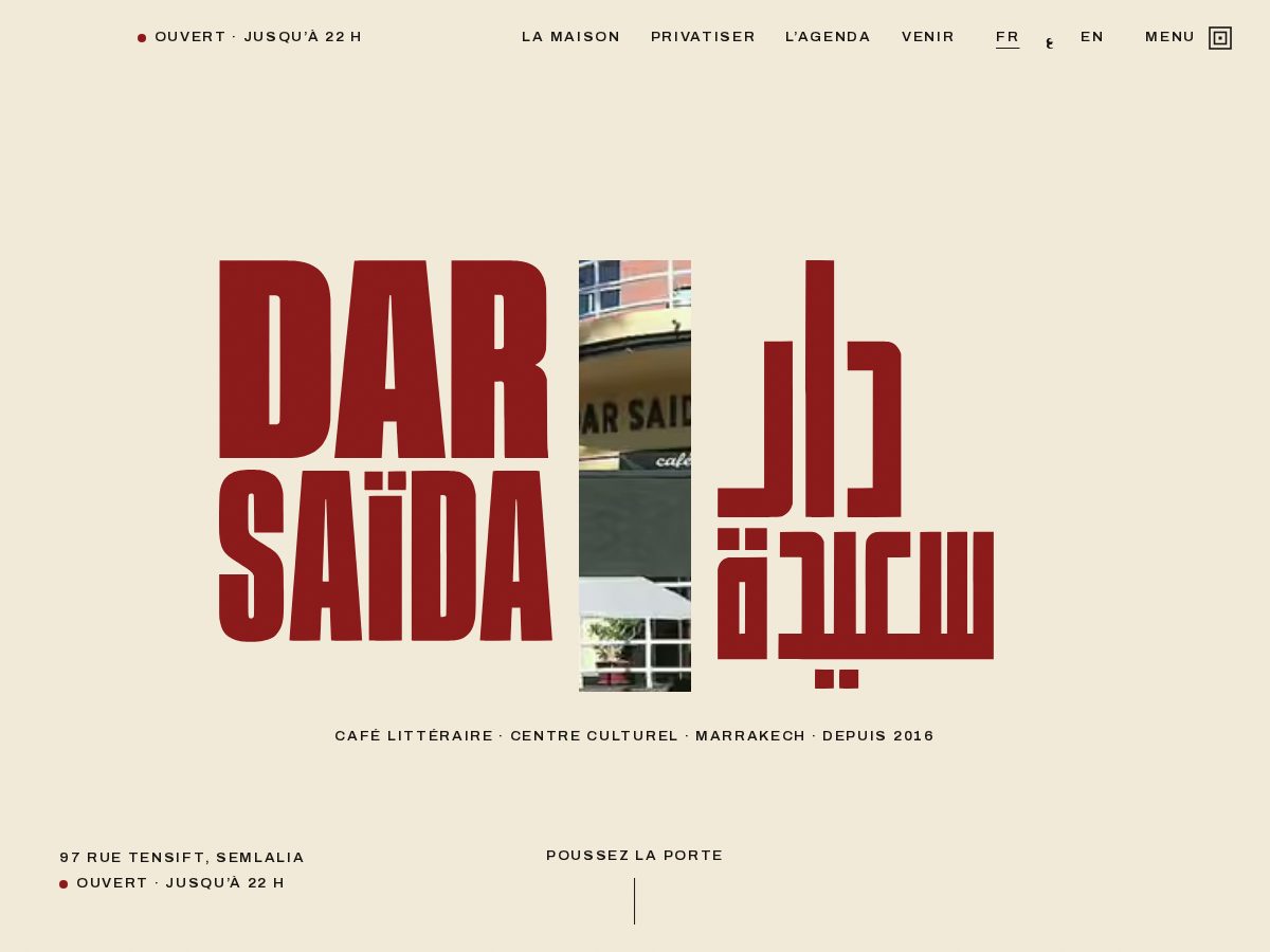 Landing-page snapshot of darsaidamarrakech.com
