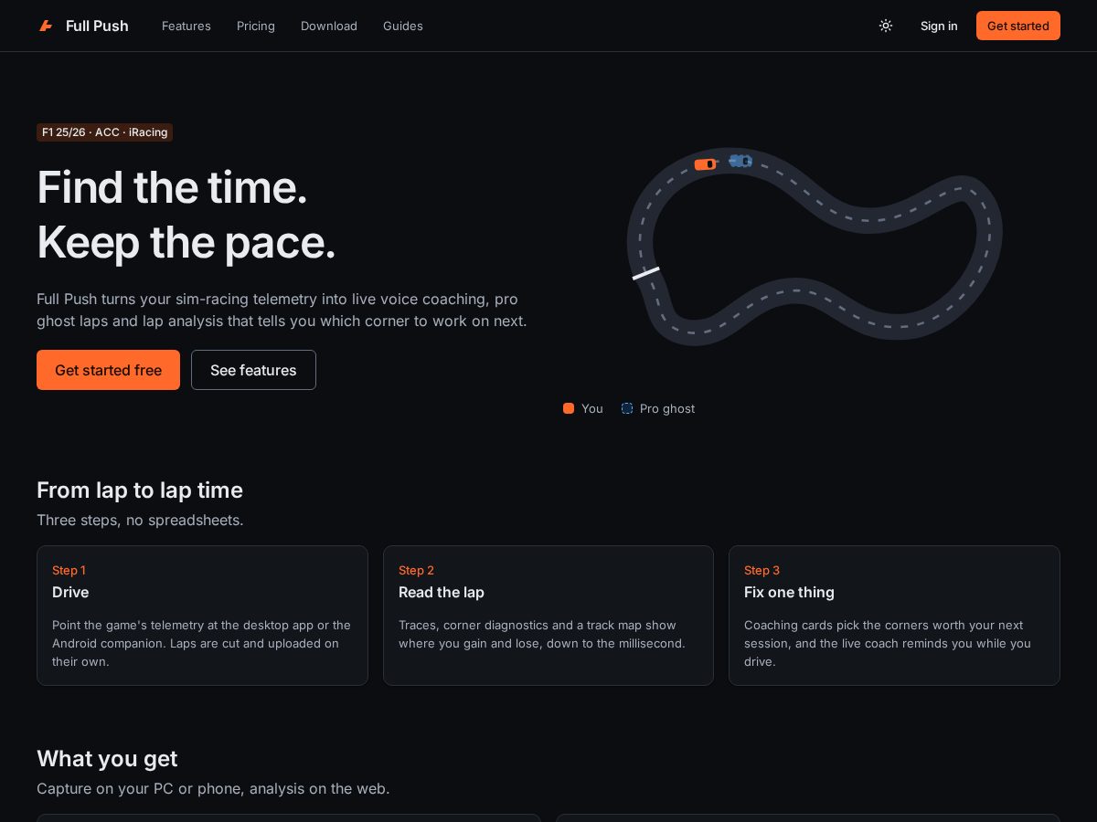 Landing-page snapshot of full-push.app