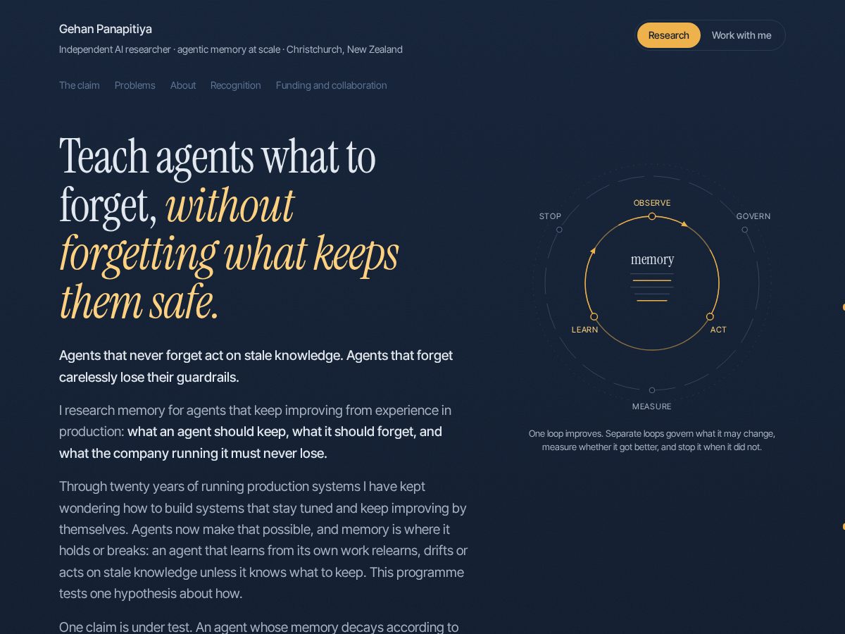 Landing-page snapshot of gehanpanapitiya.com