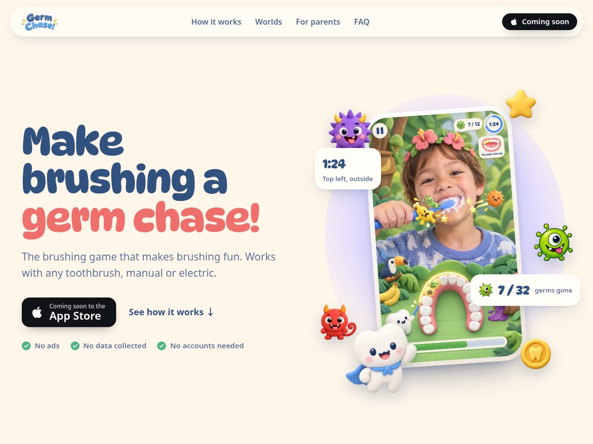 Landing-page snapshot of germchase.com