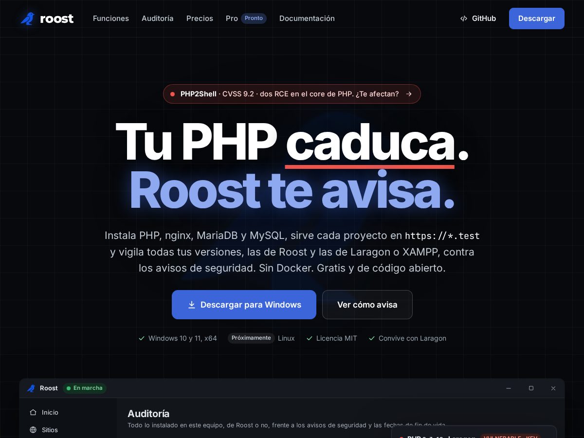 Landing-page snapshot of get-roost.com