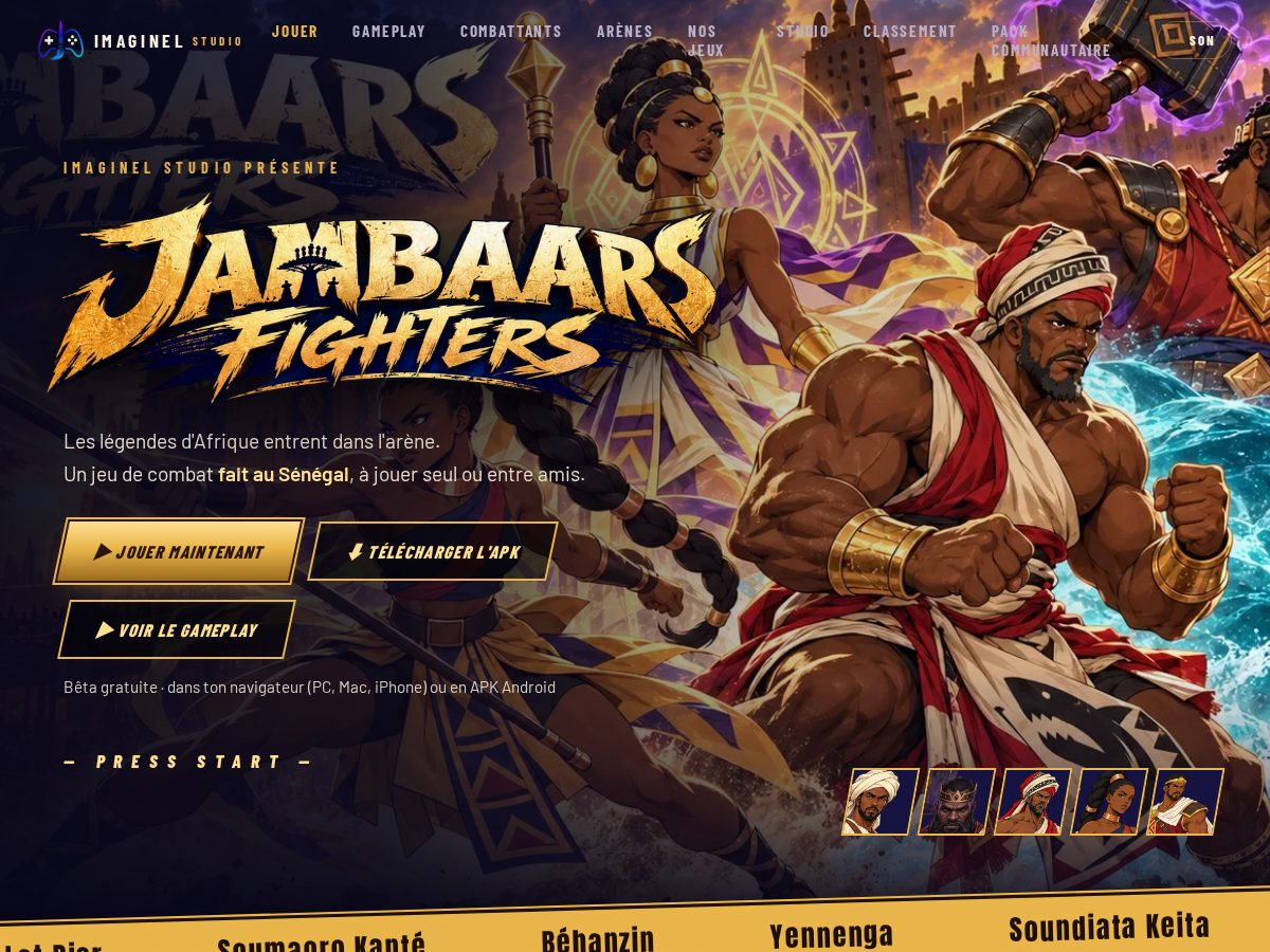 Landing-page snapshot of imaginelstudio.online