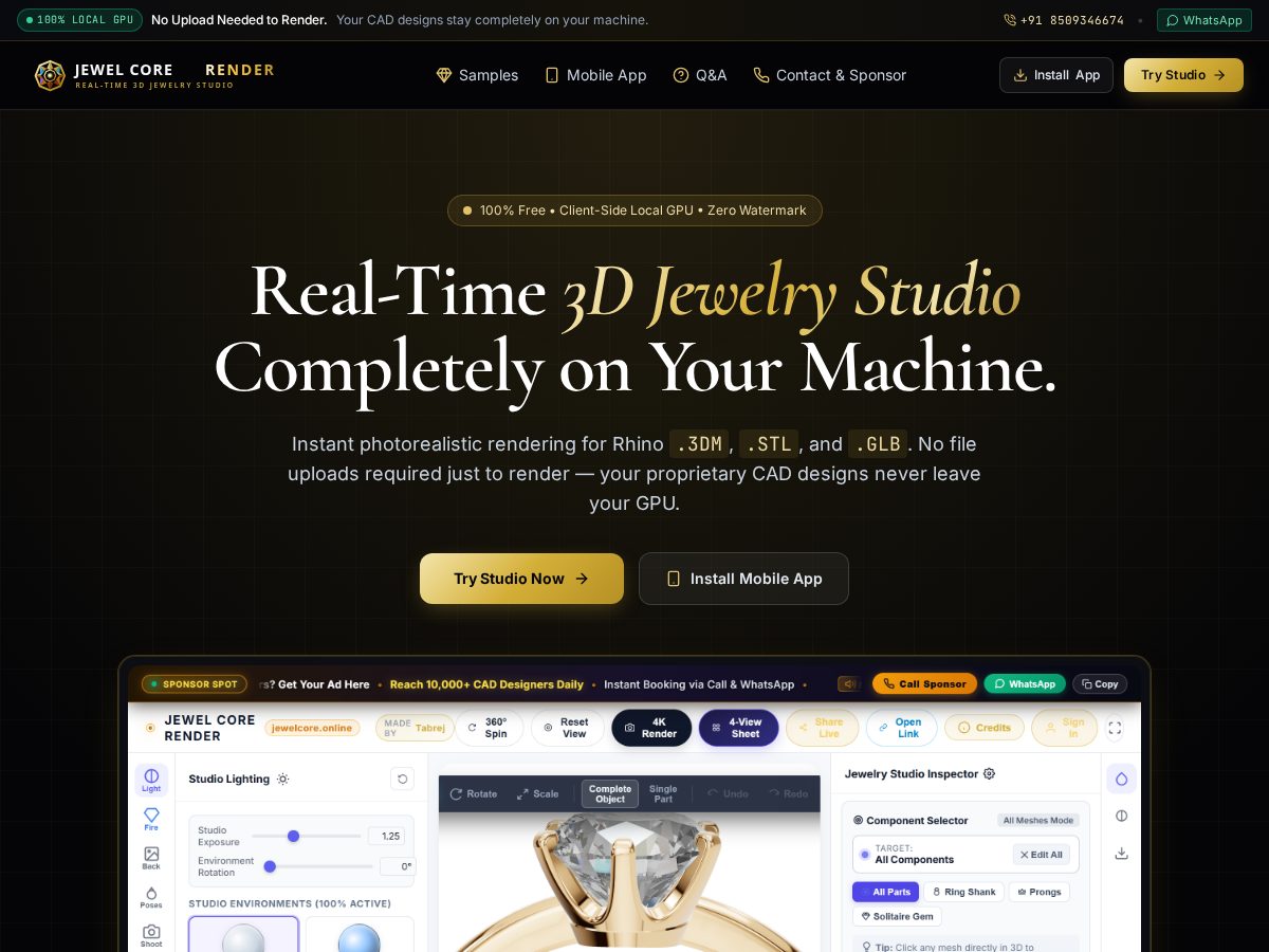 Landing-page snapshot of jewelcore.online