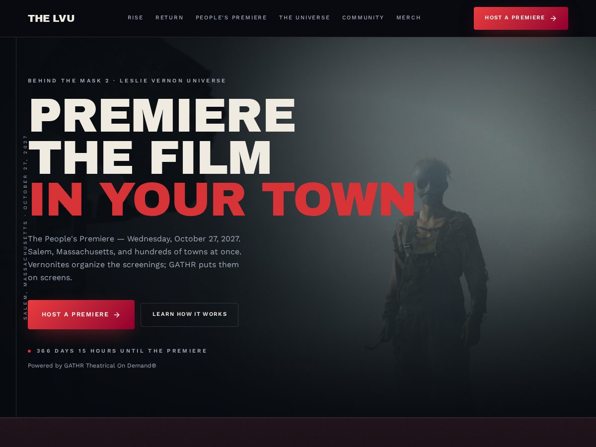 Landing-page snapshot of leslievernon.com
