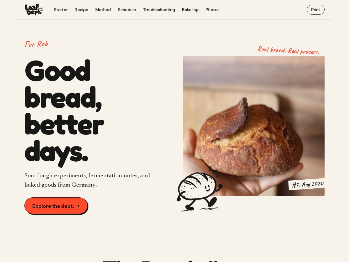 Landing-page snapshot of loafdept.com