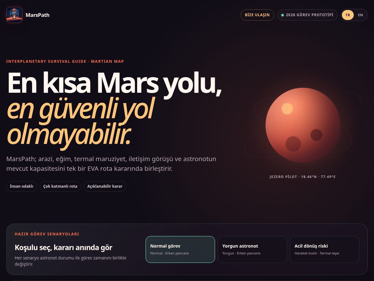 Landing-page snapshot of marspath.space