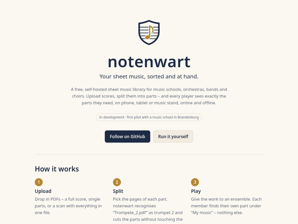 Landing-page snapshot of notenw.art