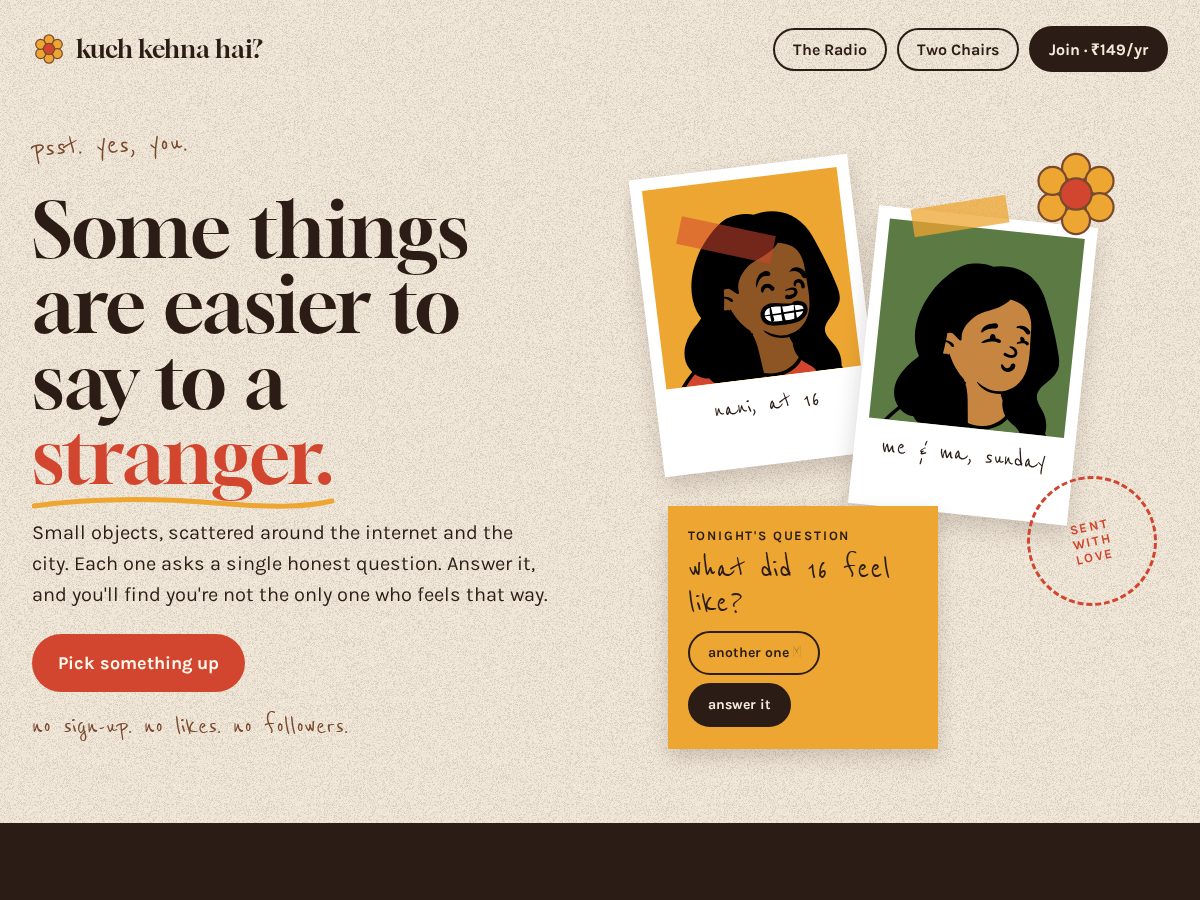 Landing-page snapshot of notyetsaid.com