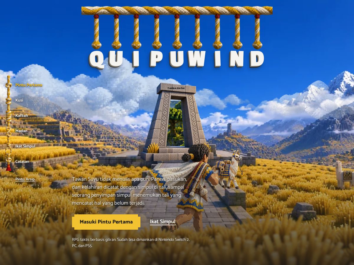 Landing-page snapshot of quipuwind.com