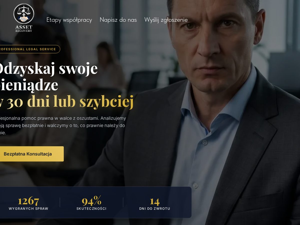 Landing-page snapshot of reassets.online