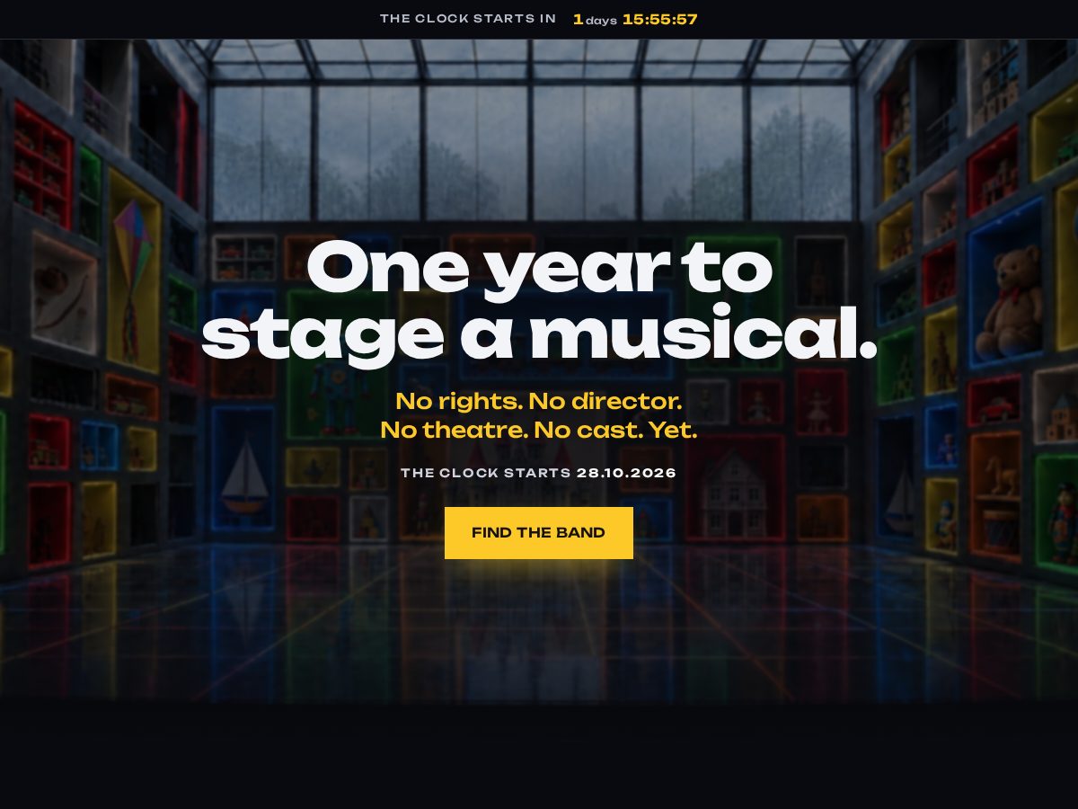 Landing-page snapshot of stagemymusical.com