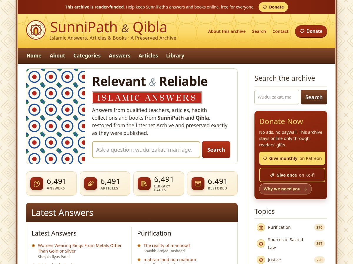 Landing-page snapshot of sunnipath.net