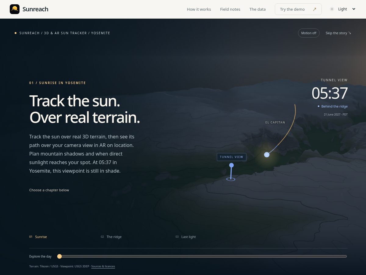 Landing-page snapshot of sunreach.app