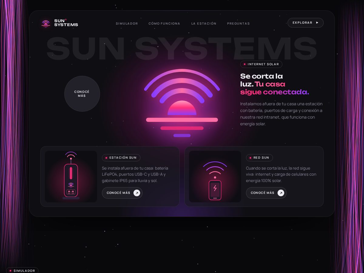 Landing-page snapshot of sunsystems.lat