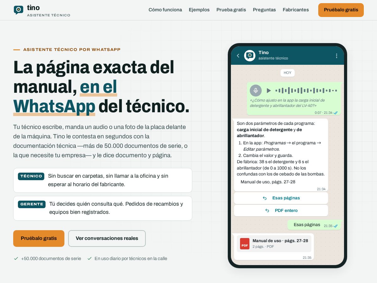 Landing-page snapshot of tinofix.com