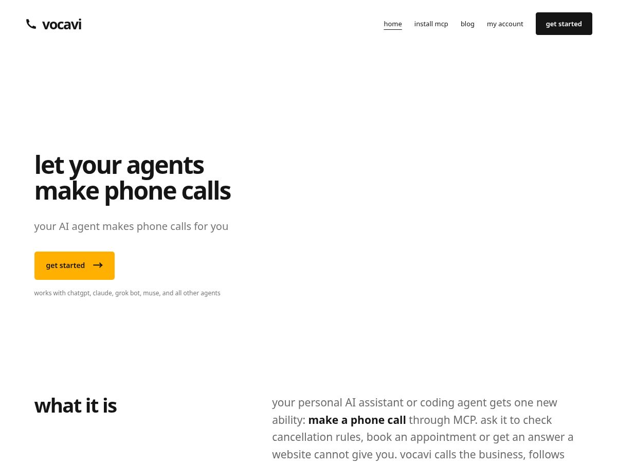 Landing-page snapshot of vocavi.org