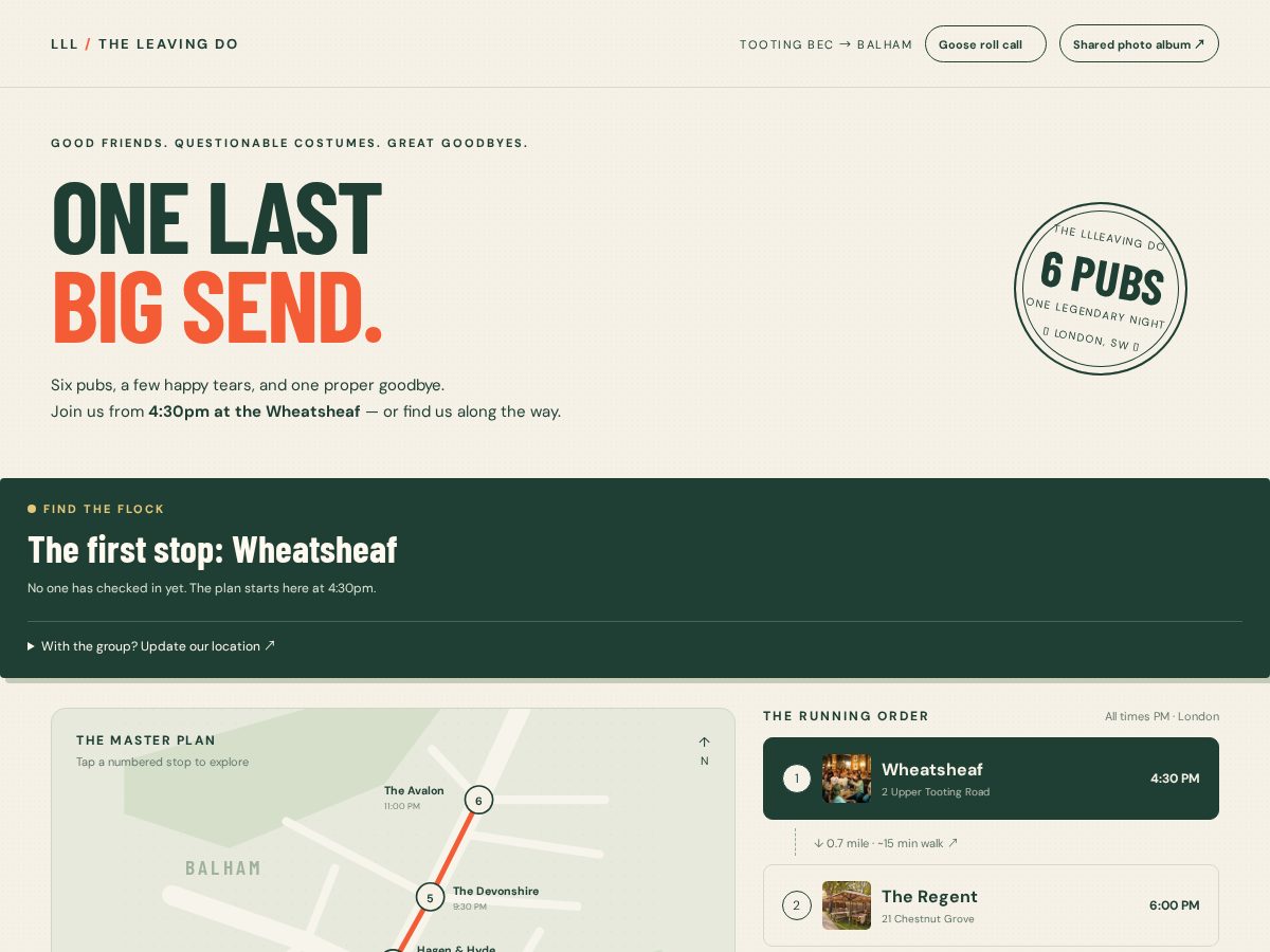 Landing-page snapshot of wemisslucy.com