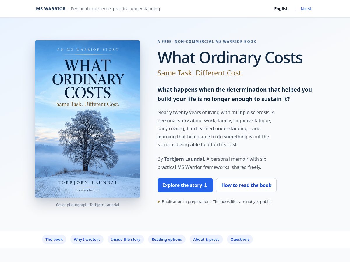 Landing-page snapshot of whatordinarycosts.com