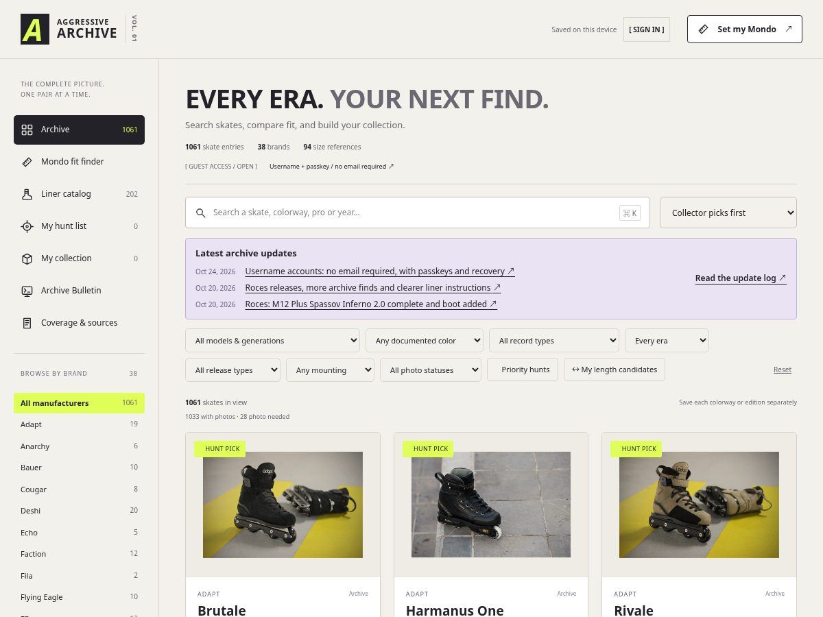 Landing-page snapshot of aggressivearchive.com