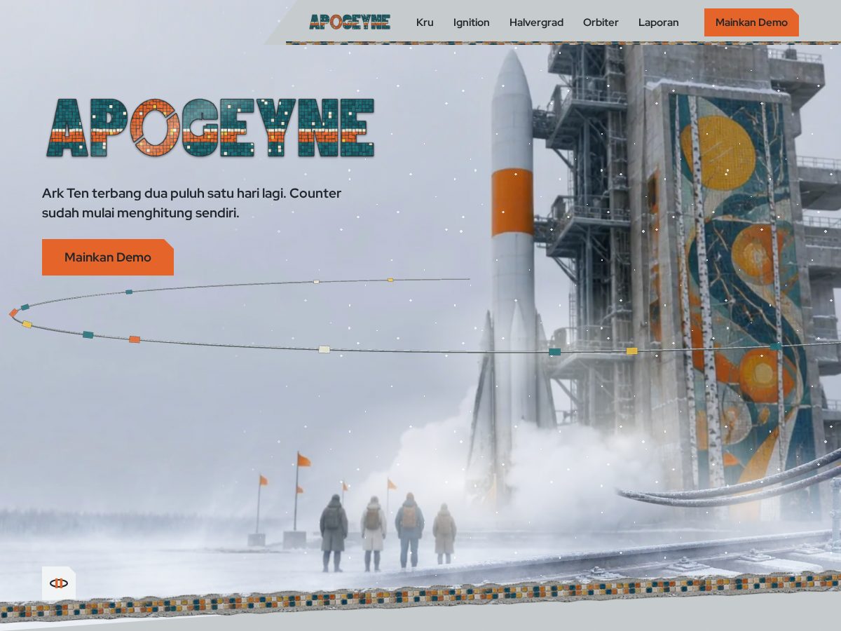 Landing-page snapshot of apogeyne.com