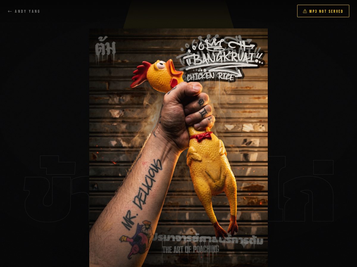 Landing-page snapshot of bangkruaichickenrice.com