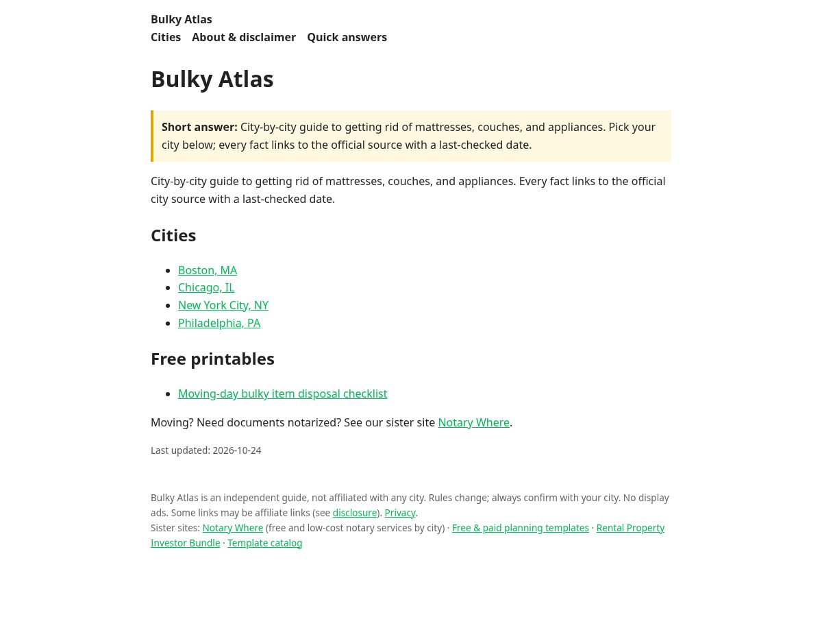 Landing-page snapshot of bulkyatlas.com