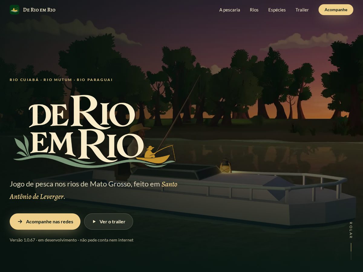 Landing-page snapshot of derioemrio.com