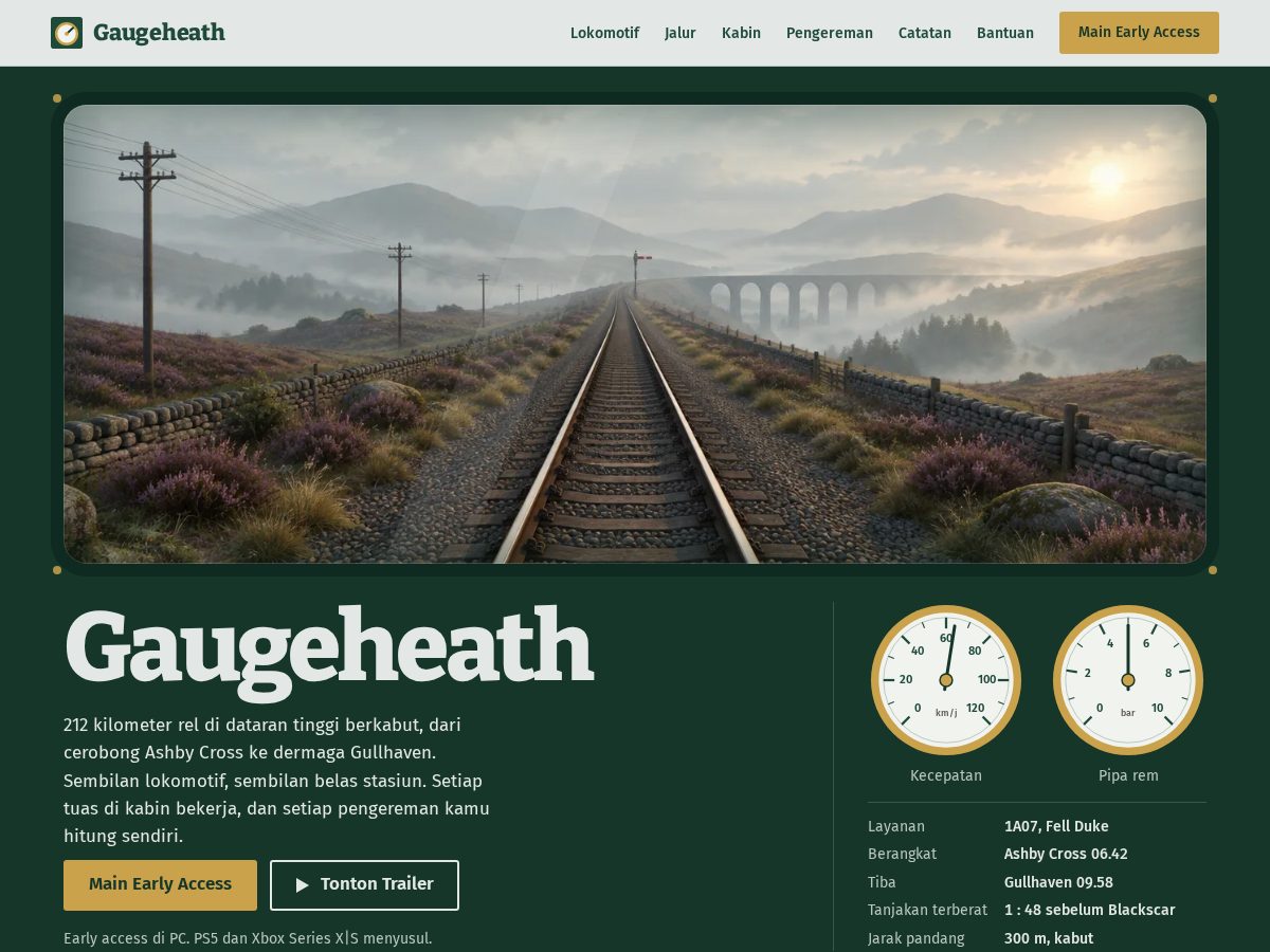 Landing-page snapshot of gaugeheath.com
