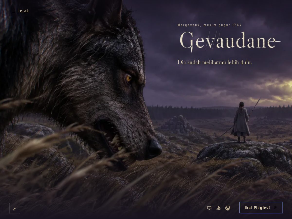 Landing-page snapshot of gevaudane.com