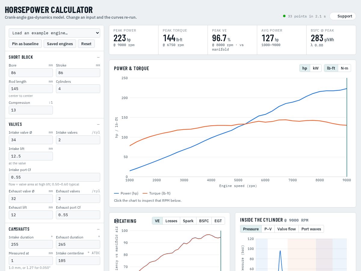 Landing-page snapshot of hpcalc.app