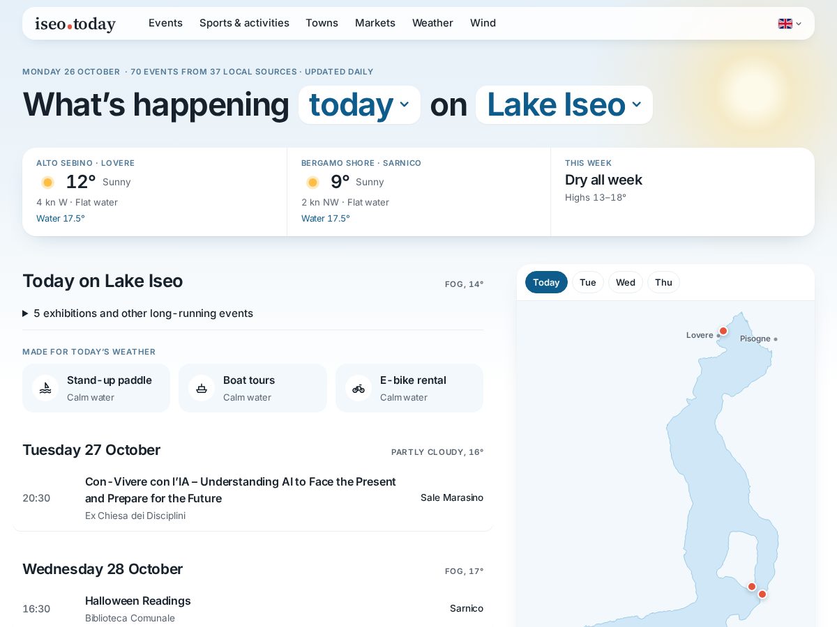 Landing-page snapshot of iseo.today