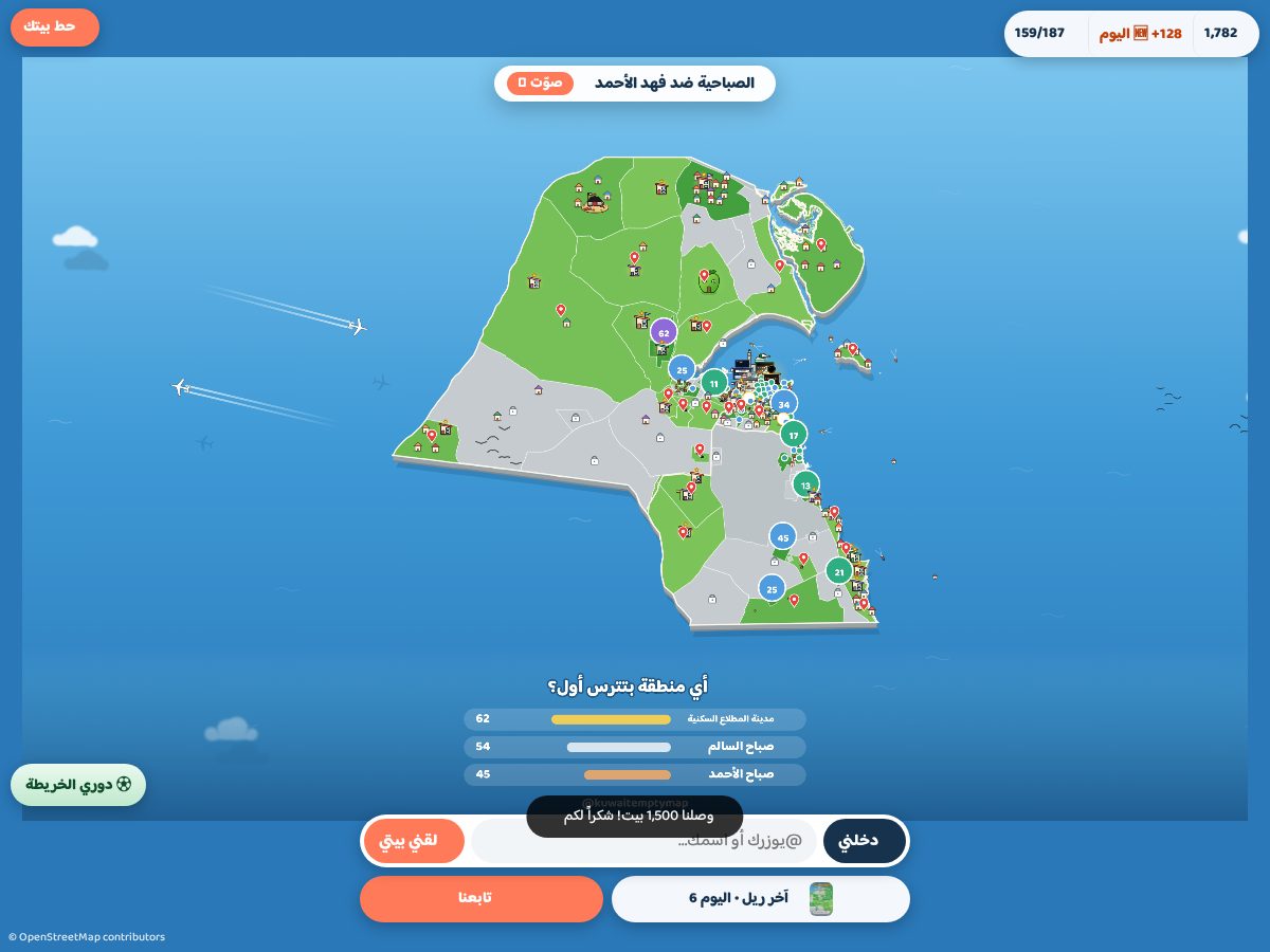 Landing-page snapshot of kuwaitemptymap.com