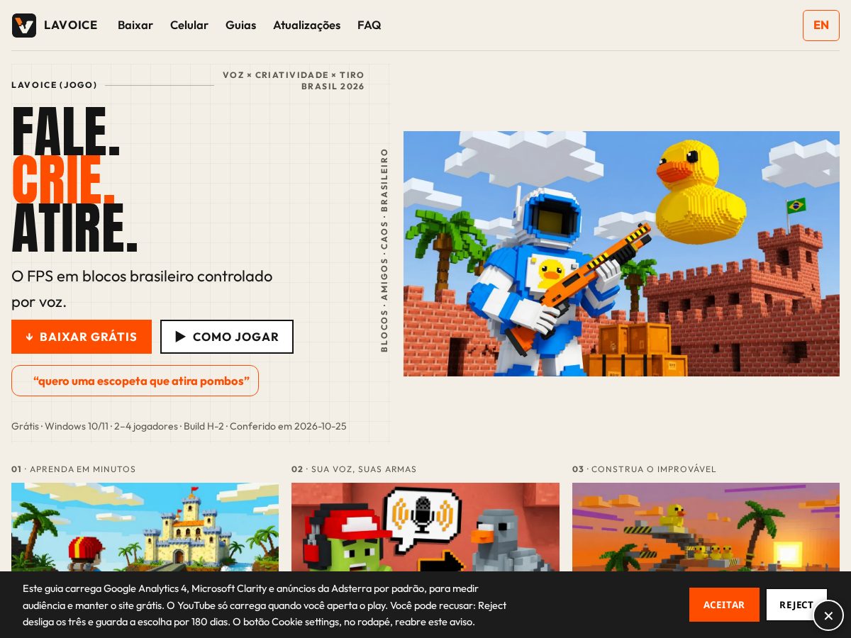 Landing-page snapshot of lavoice.xyz