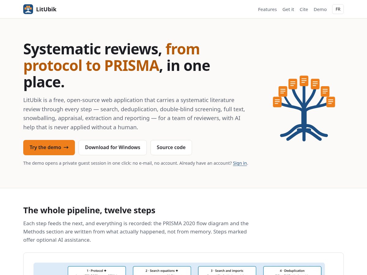 Landing-page snapshot of litubik.org