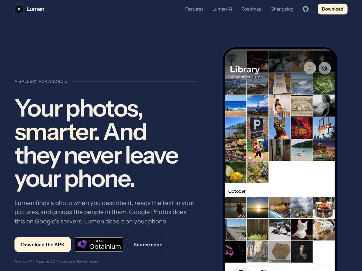 Landing-page snapshot of lumen-photos.app