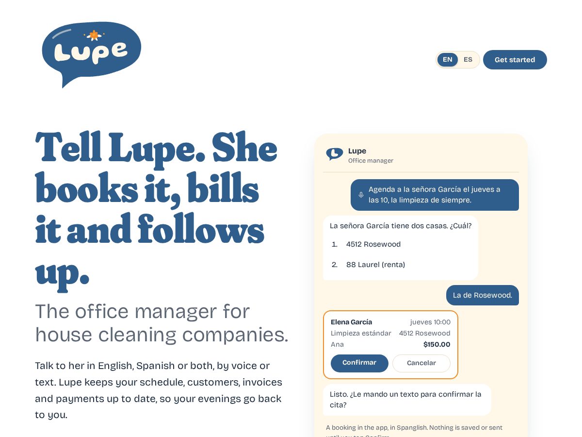 Landing-page snapshot of meetlupe.com
