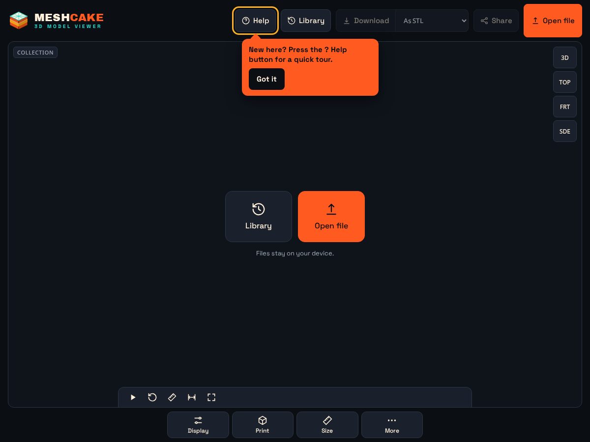 Landing-page snapshot of meshcake.com